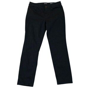 J.Jill Womens Jeans Sizze 6 Authentic Fit Slim Ankle Denim Black Casual Classic